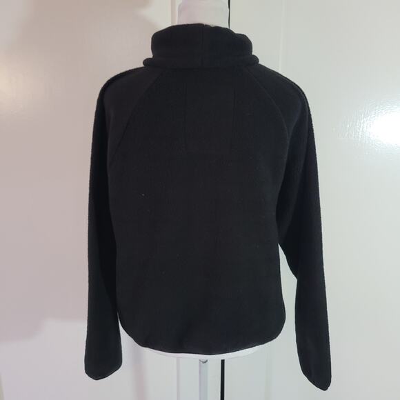 ASOS 4505 Size 6 Ski & Snow Black Fleece Cowl Turtleneck Drawstring Sweatshirt - Picture 3 of 8